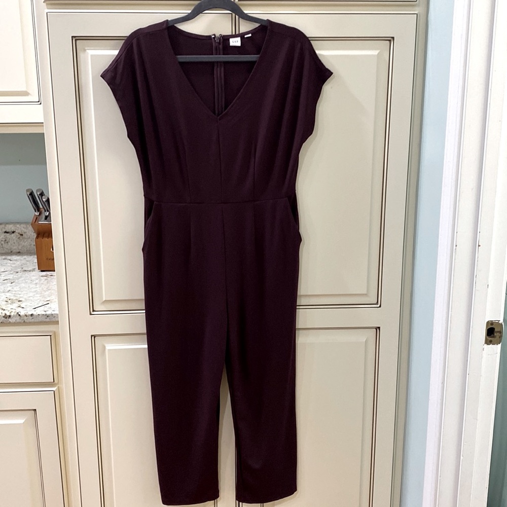 Gap Garnet Holliday Jumpsuit Pantsuit 4P Holliday Christmas Party
